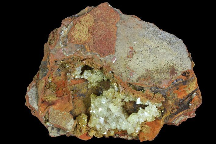 Gemmy, Yellow-Green Adamite Crystals - Durango, Mexico #88885
